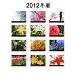 2012年曆.花主題