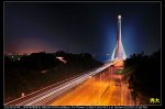 南二高斜張橋夜色