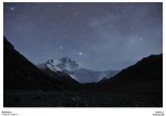 珠峰星空下