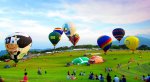 等到傍晚6點後才充滿氣的熱氣球