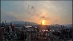 從板橋台灣世家陽台看台北(日出...)