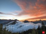 高山的夕彩