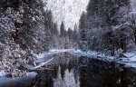 冬雪的優勝美地國家公園